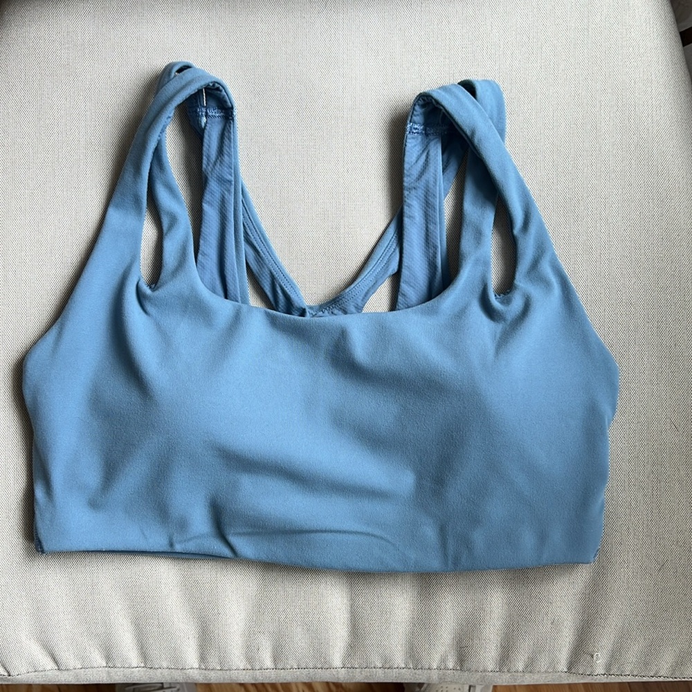 Athleta Racer Back Sports Bra - Small - Blue